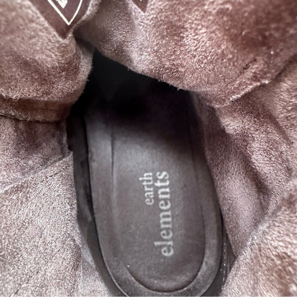 Earth Elements Tessa Lace Up Combat Hiker Boots Leather Mushroom Size 11 EUC - Picture 8 of 10